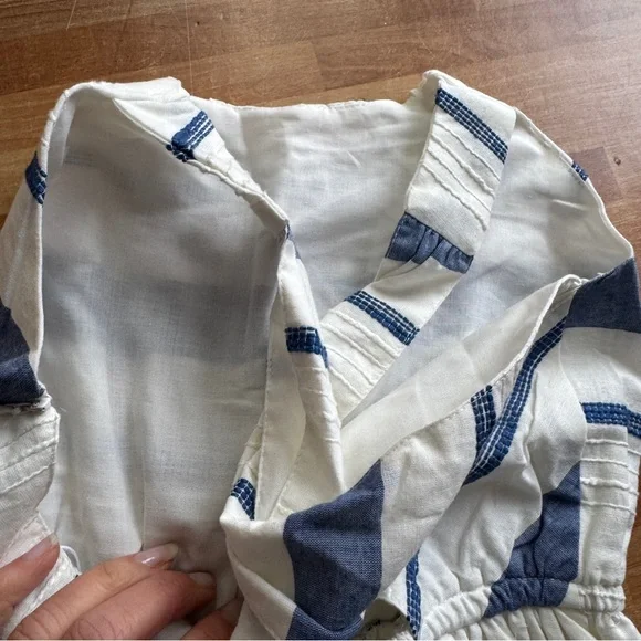 Mayoral summer  blue and white striped halter style size 10 nwt - Picture 8 of 11